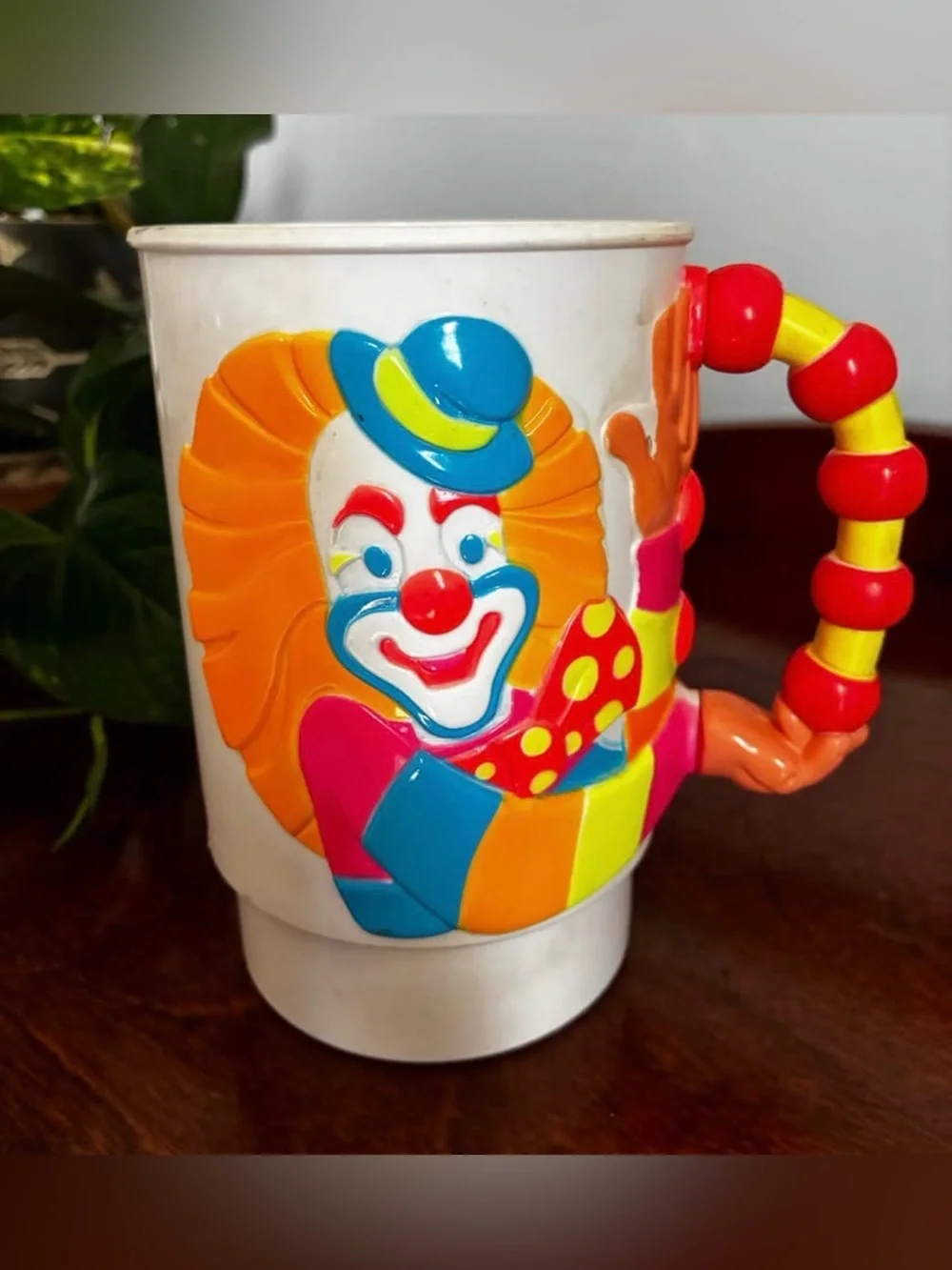1990 Barnum & Bailey Circus Colorful Clown Party Mug